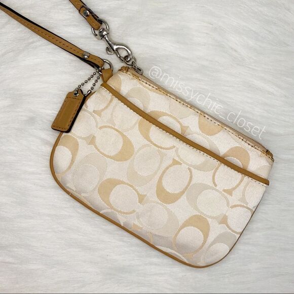 Coach Signature Wristlet - Picture 1 of 5